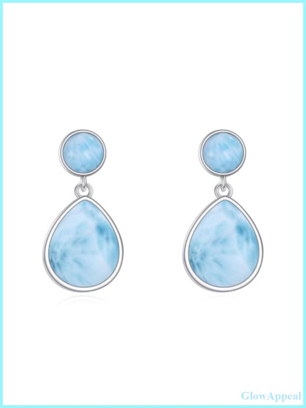 Sterling Silver Teardrop Stud Earrings for Women